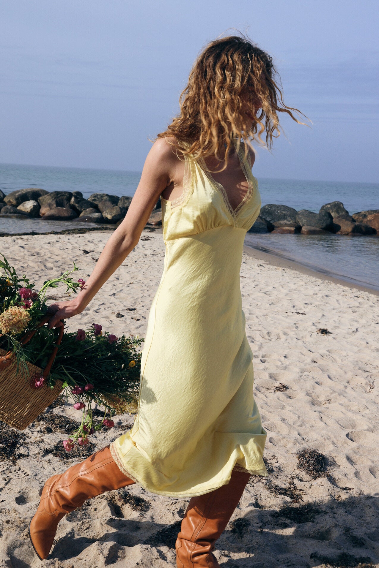 Clari Midikjole - 93 Light Yellow